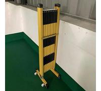 Expanble Traffic Control Barrier4m/5m/6m/7m/8m HeavyDuty Driveway Gate for Crowd Control Yellow/Black Roadblock Divider (Size: 1.2m x 6m)