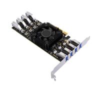 Expand PC 8Port USB3.2 PCIe Expansion Card PCIExpress Expansion Card Fast Data Transfer Up To 5Gbps Fast Speed Desktop USB Controller