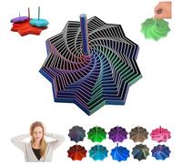 Expand Sensory Frustration Star, Fractal Fidget Hexagon-3D Star Shaped Fidget Toys for Stress Relief, Anti-Stress Sensory Cubes for Kids & Adults, Toys for Kids, Anxiety Relief (Green-Blue-Purple, S)