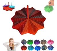 Expand Sensory Frustration Star, Fractal Fidget Hexagon-3D Star Shaped Fidget Toys for Stress Relief, Anti-Stress Sensory Cubes for Kids & Adults, Toys for Kids, Anxiety Relief (Red, M)