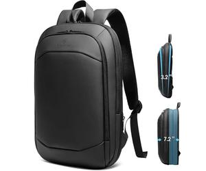 Expandable 15.6 Inch Laptop Rucksack for Men, Slim Business Work Backpack | Water-Resistant office backpack for men,flexible expandable design for business travel,daily commute,office and short trips.