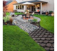 Expandable 5.1cm Thick Gravel Grid Foldable Landscape Support for Pathways Walkways and Gardens; Enhanced Stability and Drainage Solution