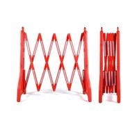 Expandable 8.2ft Safety Barricade, Retractable Fence Outdoor, Plastic Roadblock, Driveway Gate, Crowd Control Barriers, Adjustable Traffic Barricades, Not Easy to Deform(Rosso)
