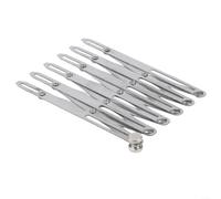 Expandable Aluminium Sewing Gauge with Multiple Heads for Accurate Fabric Measurement Knitting Quilting Drapery Projects(Short 8-Head)