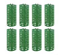 Expandable and Adjustable Tree Trunk Protector 8 Pack Providing Reliable Shielding for Trees Plants Against Outdoor Damage and Pest Intrusions (Dark Green)