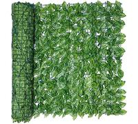 Expandable Artificial Hedge FenceUV Resistant Garden Privacy Wall Panels with Vine Leaves for Outdoor Balcony DecorationLattice Panels for Instant Greenery (1.5x5m)