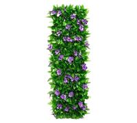 Expandable Artificial Ivy Fence - 200x40cm Green Leaf Trellis Panels | s for Garden & Backyard Enclosure | Detive Gap Blocker for Enhanced Privacy
