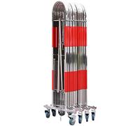 Expandable Barricade Gate, Stainless Steel Expandable Metal Barricade - Mobile Safety Barrier Gate