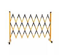 Expandable Barrier, Flexible Safety Gate with Wheels for Driveways, Pedestrian and Road Security, Portable Folding Barrier for Enhanced Safety and Traffic Control