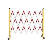 Expandable Barrier, Flexible Safety Gate with Wheels for Driveways, Pedestrian & Road Safety, Portable Folding Barrier for Easy Mobility