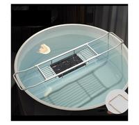Expandable Bath Caddy Tray for Tub - Versatile Bathtub Storage Rack for Wine, Candles, and Towels - Ideal Shower Accessory