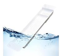 Expandable Bath Tray, Extendable Bathtub Caddy Tray, Extendable Bathtub Tray, Bath Trays for Across the Bath, Extendable Bath Shelf Bathtub Tray, Adjustable Bath Tub Organizer, White