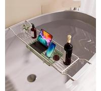 Expandable Bath Tray for Bathtubs,Stainless Steel Over the Tub Bath Tray,Great House Warming,Anniversary & Wedding and Birthday Gifts(Color13)