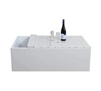 Expandable Bathtub Caddy Tray for 1 2 People 1.2cm Thick Bath Organizer with Foldable Protection Plate Durable Bath Tub Table Perfect for Relaxation & Spa Experience