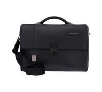 Expandable Black Messenger Bag Men, male, Piquadro, Laptop Bags & Cases, Black, ONE SIZE, Bags ONE SIZE