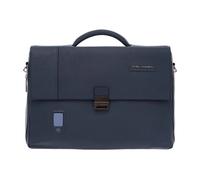 Expandable Blue Messenger Bag for Men - male - Piquadro - Laptop Bags & Cases - Blue - ONE SIZE - Bags ONE SIZE