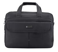 Expandable Business Laptop Bag 39×30×8.5CM Fixed Trolley Strap Multi-Compartment Shock-Absorbing Pocket Durable Fabric compatible with Dell Latitude 15,3291 Grey