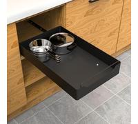 Expandable Cabinet nizer Pull-Out Der Teles Kitchen Sto with Adhesive No Drill 25cm W x 43cm D x 7cm H for Pantry - Black