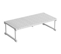 Expandable Cabinet ShelfAdjustable SpaceSavingNo Drilling Required Ideal for Kitchen Bathroom & Bedroom Storage Solutions