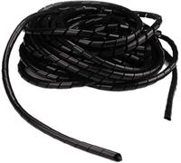 Expandable Cable Sleeve， Spiral wrap Cable Sleeve,1 Piece of Protector Black and White 4-25mm(Black,18mm ID 4 Meters)