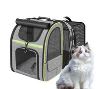 Expandable Cat Backpack Fiber Rod - Breathable Travel Carrier, Foldable Pet Bag, Outdoor Motorcycle Pack, Portable Hiking Enclosure | Comfortable Storage For Dogs Cats Camping Excursion Trip Walking T