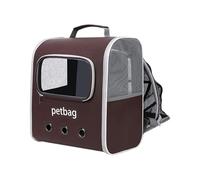 Expandable Cat Backpack, Small Pet Carrier, 14.17 x 9.45 x 15.75 inches, Breathable Dog Back Pack, Large Capacity Design, Portable Cat Carrier for Dogs and Cats (Multi-Colour)