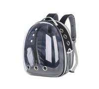 Expandable Cat Backpack with Front, Breathable Mesh | Oxford Cloth and PC Build, Black Finish, Expandable Back Panel, Front Opening without Zipper for Travel