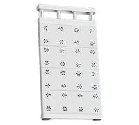 Expandable Closet Shelf - Flexible Wardrobe Organizer Divider Adjustable Design 24 Inch Heavy Duty Coated Metal Frame Non Slip Shelf Support Alm Solution