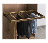 Expandable Clothes Drying RackSpaceSaving Retractable Design with Hidden SupportHeavyDuty Folding Drying Stand with Protective Rails (Large Gold Model)
