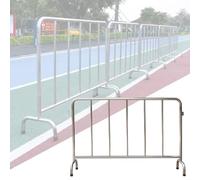 Expandable Crowd Control Barrier Interlocking Gate for Industrial and Outdoor ty Garden and School Road Safety Solution Portable Crowd Management System