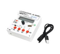 Expandable CW Keyer Module with LCD Display and Spare Ports, Morse Code Controller for Amateur Radio Desk Setup, Open Source Metal Desktop Unit Telegraph Keyer Ham Station Controller Radio Builder