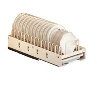 Expandable Dish Baskets Stainless Steel Storage Rack for Kitchen, Pull-Out Under Sink Drawer Organizer for Plates, Space-Saving Drain Shelf, Small Kitchen Solution