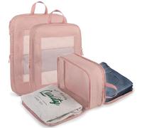 Expandable Double-Sided Compression Packing Cube，3 Set Lightweight Double Deck Organizer Bag Carry on Luggage Backpack Suitcases，Women Travel Accessories for Separate Clean and Dirty Clothes