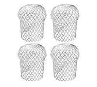 Expandable Downpipe Protection, Pack of 4 Downpipe Protection, Gutter Protection, Filter Screen Made of Aluminium, Aluminium Alloy, Waterproof and Rustproof, Blocks Leaves Rubber, Roof, Moss for