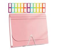 Expandable File Folder - Mini A6 Accordion Organizer | 13 Pockets | Label Stickers Included, Elastic Band Lock, Durable PP, Holds Receipts & Journal Stickers, for Office, School & Travel
