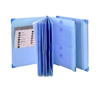 Expandable File Folder | Multi-Pocket Organizer with External Labels | for Paper Document Management for Information Home Office Books Documents Wills Contacts