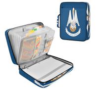 Expandable Filing Folder 1.2 inch Rings Premium Polyester Holds 500 A4 Sheets Multi Pocket for Students, Teachers, Office Workers Louisiana State Flag
