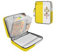 Expandable Filing Folder Flat Opening durables 36×27×7.5cm with Pen Loops for Students, Teachers, Office Workers Flag of Vatican City