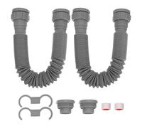 Expandable Flexible Sink Drain Trap Kit 45mm Dual End Threaded