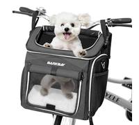 Expandable Foldable Soft-Sided Dog Carrier, 2 Open Doors, 5 Reflective Tapes, Pet Travel Bag, Safe and Easy for Small Medium Cats and Dogs (Black)