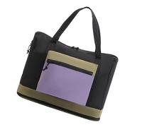 Expandable Foldable Travel Bag Large Capacity Nylon Handbag Carry on Overnight Gym Bag Reducing Weight for Easy Carry, Black, As the pic show