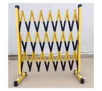 Expandable Folding Barrier with Wheels - Portable Crowd Control System for Schools and Metro 119.4 x 299.7 cm Black Traffic Management Fence