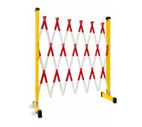 Expandable Folding Metal Safe Gate - 1.2 x 2m Retractable Ber for Outdoor Use, Safe Fence for Construct Sites, Event Solut, Pet & Child Protect