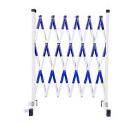 Expandable Folding Securi Bcade - le Safe Pedestrian Ber Gate with Casters, Red & White, 32.8x3.9ft, Ideal for Outdoor Road, Ga, Driveway Traffic Control