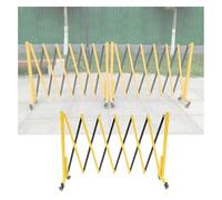 Expandable Folding Securi Gate - Retractable Scissor Door Ber for Outdoor Use le Casters for Easy Transport Ideal for Schools Traffic Control & Pet Safe (39.4x157.5in)