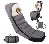 Expandable Footmuff Pushchair Baby Winter Winter Foot Muff Pram Winter 4 Gears Adjustable Large Size Footmuffs Fits All Pushchairs Grey