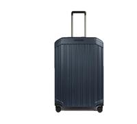 Expandable Four-Wheel Hardshell Trolley Luggage, unisex, Piquadro, Suitcases, Blue, ONE SIZE, Suitcases ONE SIZE