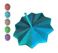 Expandable Fractal Fidget Hexagon, 3d Printed Expanded Sensory Fidget Star, Children'S Sensory Toys, Adult Stress Relief Props, Honeycomb Rotating Spiral Design