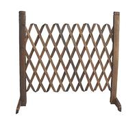 Expandable Garden Fence | Retractable Willow Trellis Barrier | Natural Lattice Outdoor Decor | Decorative Fencing for Patios & Landscapes | Dog Animal Safety Gate
