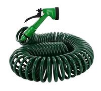 Expandable Garden Hose 7.5m, Lightweight Flexible Hose with 7 Function Nozzles, Leak-Proof Metal Interface, Kink Free, Wear-Resistant, Outdoor Long Hose Pipe for Car Wash, Yard, Lawn (49.2ft)